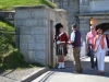 Grinsende Wache vor der Blick von der Citadelle in Halifax