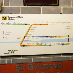 Tyne and Wear Metro Sign im Museum