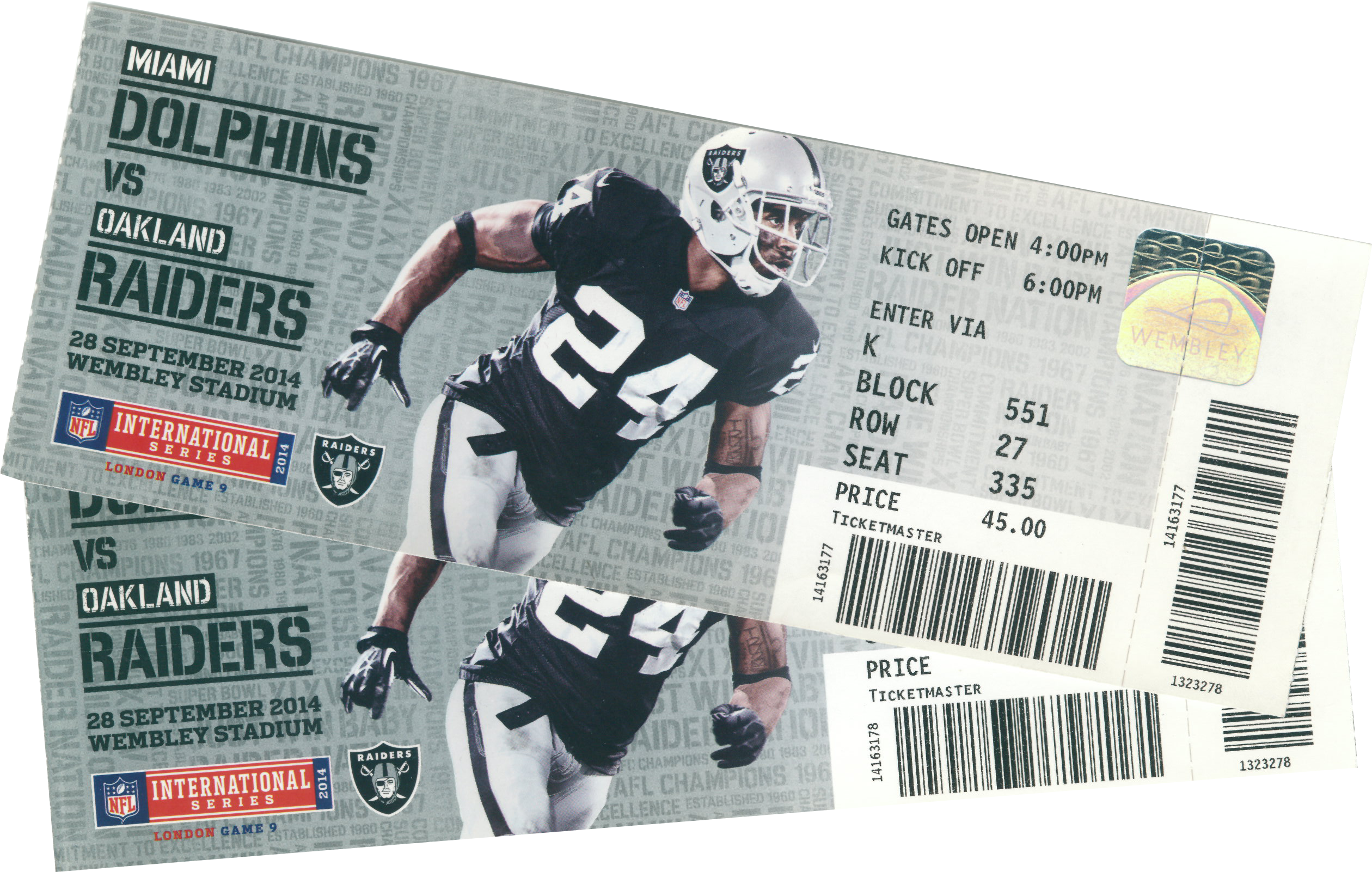 Nfl Ticket Template