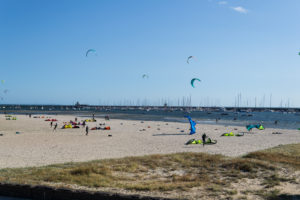 Einiges los trotz kälte bei Port Philip Bay