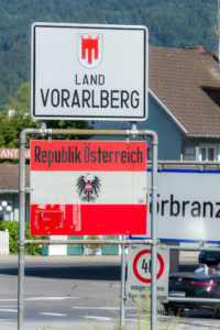 Es geht nach Österreich - Die Grenze ist offen, von Lindau nach Hörbranz